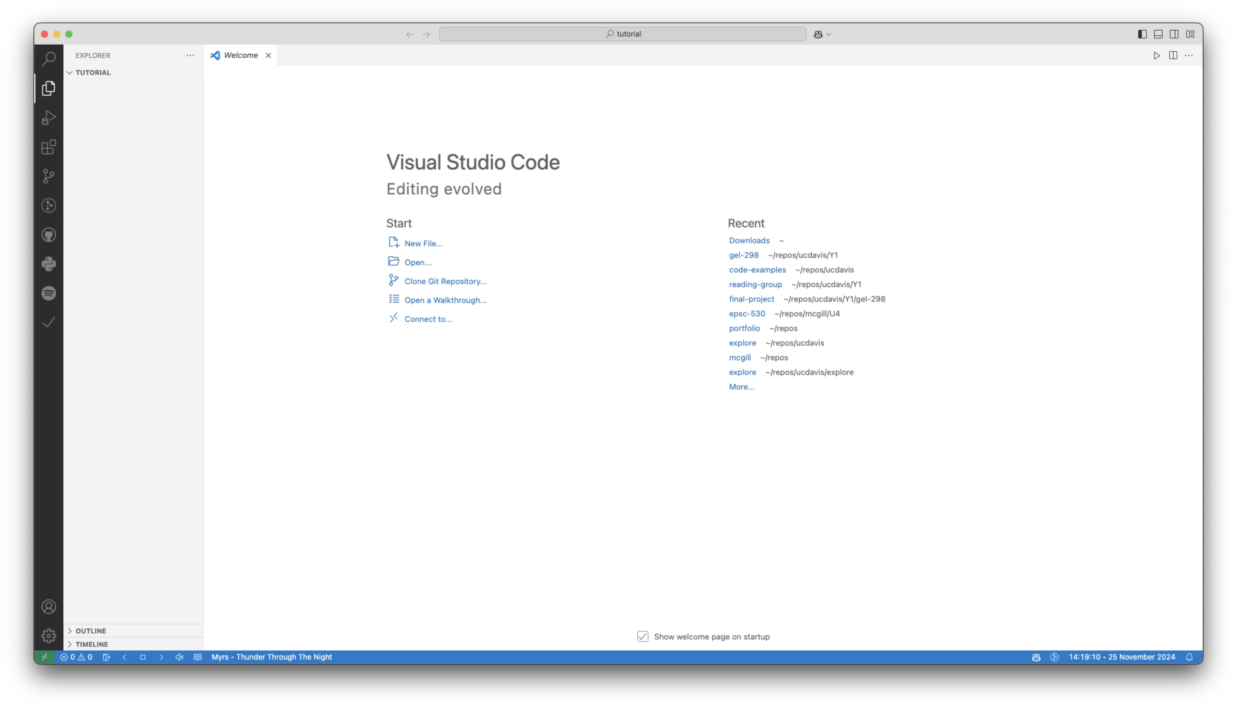 A first look at the VSC editor